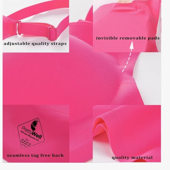 NWT 2 Pack Comfort Seamless Bra, Cross Back Adjustable Bralet, For Women A-C Cup - Picture 13 of 16